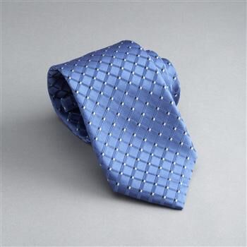 Checked Silk Tie x0025, , large