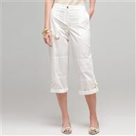 Cuffed Cargo Pant x0056, White, medium